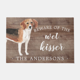 Beagle Dog Personalized Door Mat