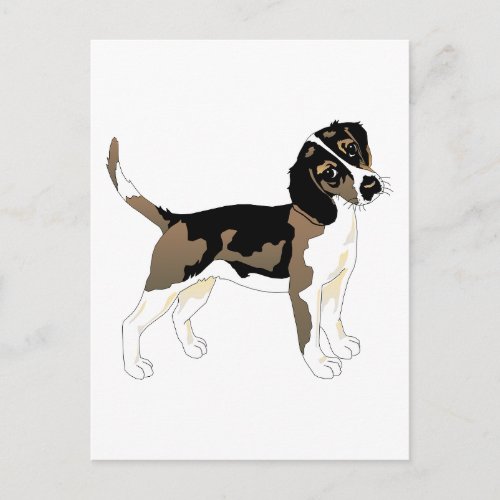 Beagle Dog Pet Animals Peace Love Postcard