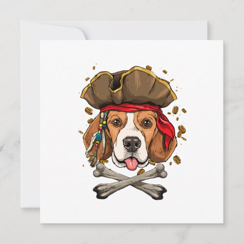 Beagle Dog Pirate Jolly Roger Flag