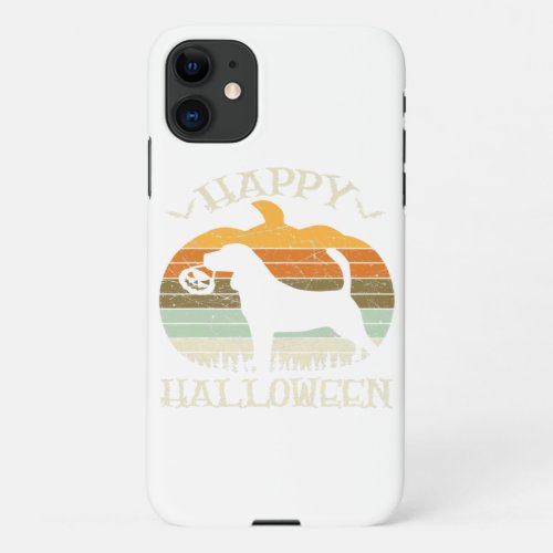 Beagle Dog Pumpkin Halloween Costume Dog Lover iPhone 11 Case