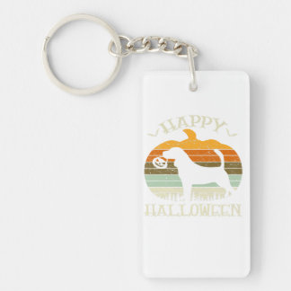 Beagle Dog Pumpkin Halloween Costume Dog Lover Keychain
