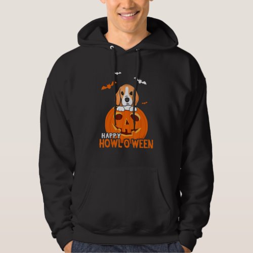 Beagle Dog Pumpkin Halloween Costume Jack O Lanter Hoodie