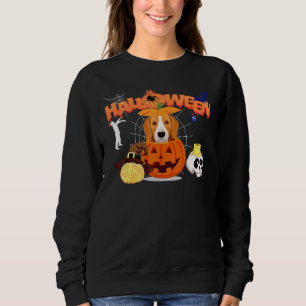 Beagle Dog Pumpkin Witch Zombie Halloween Costume Sweatshirt