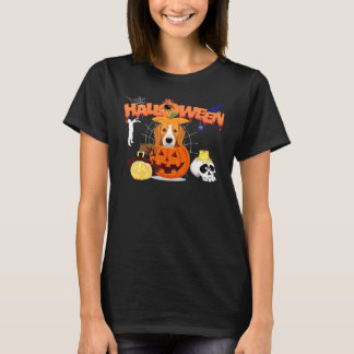 Beagle Dog Pumpkin Witch Zombie Halloween Costume T-Shirt
