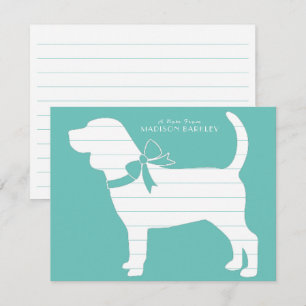Beagle Dog Puppy Thank You Card