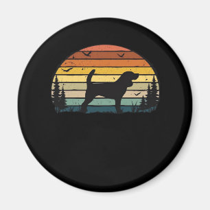 Beagle Dog Retro Vintage Classic T-Shirt Magnet