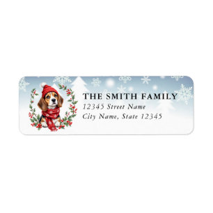 Beagle Dog Return Address Labels