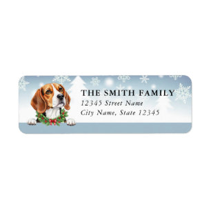 Beagle Dog Return Address Labels