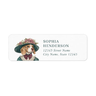 Beagle Dog Return Address Labels