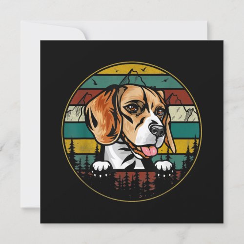 Beagle Dog Shirt Fathers Day Christmas For Dog Dad Invitation