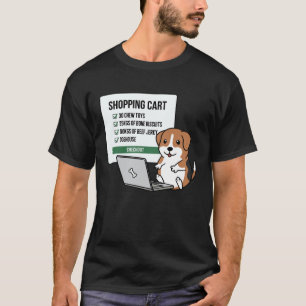 Beagle Dog Shopping Trolley T-Shirt