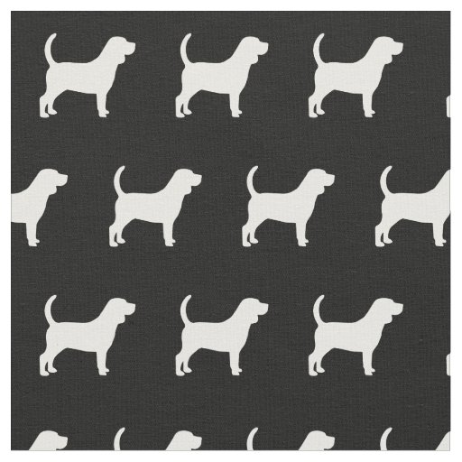 Beagle Dog Silhouette Pet Fabric
