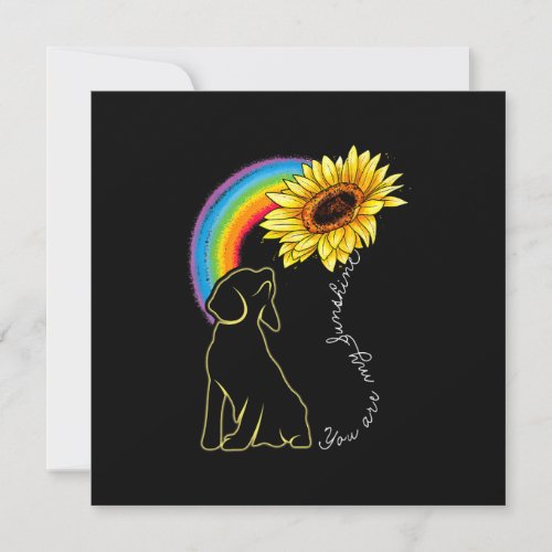 Beagle Dog Sunflower Rainbow Dog Lover