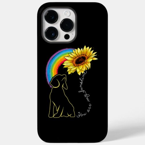 Beagle Dog Sunflower Rainbow Dog Lover Case_Mate iPhone 14 Pro Max Case
