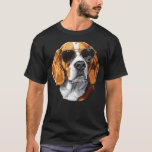 Beagle Dog Sunglasses T-Shirt