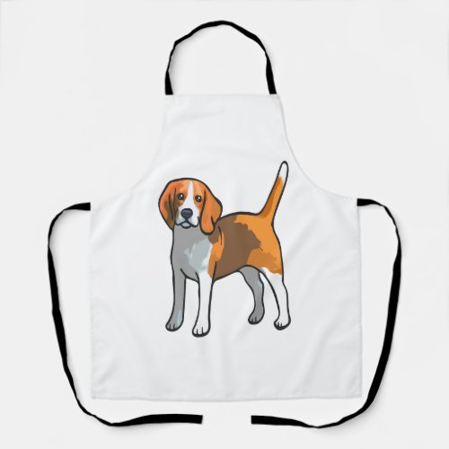 Beagle Dog T Shirt Apron