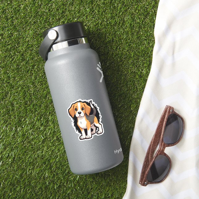 Beagle Dog T Shirt Sticker (HydroFlask Insitu)