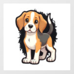 Beagle Dog T Shirt Wall Decal