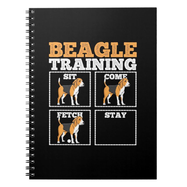Beagle Dog Training Dog Notebook (Front)