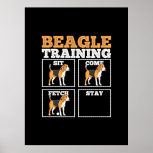 Beagle Dog Training Dog Poster