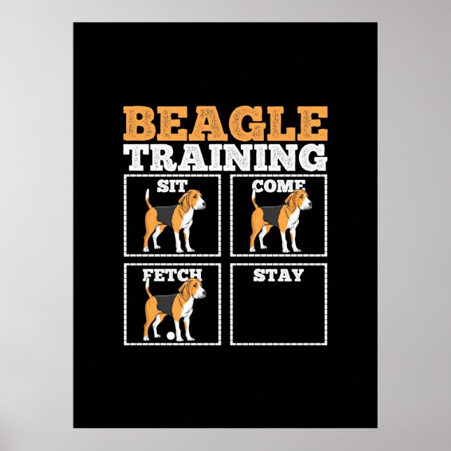 Beagle Dog Training Dog Poster (Front)