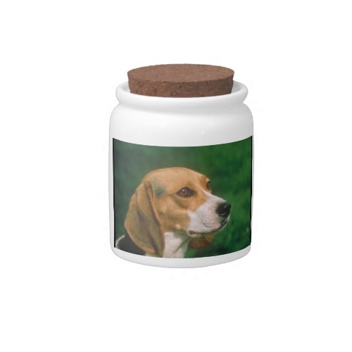 Beagle Dog Treat Candy Jar