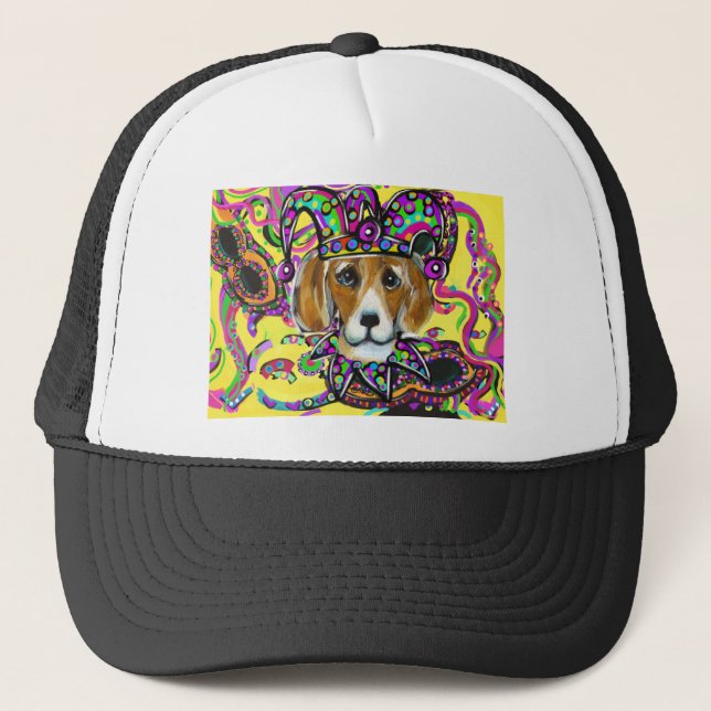 Beagle Dog Trucker Hat (Front)