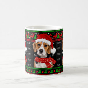 Beagle Dog Ugly Sweater Christmas Puppy Dog Lover Coffee Mug