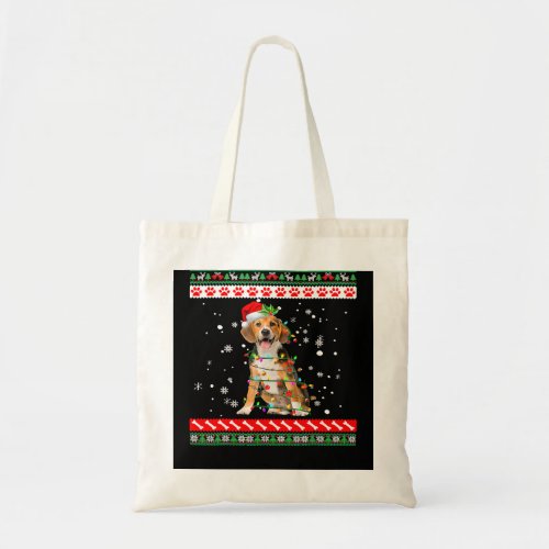 Beagle Dog Ugly Sweater Christmas Puppy Dog Lover  Tote Bag