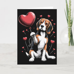 Beagle Dog Valentine's Day Dog Owner Valentine  Card