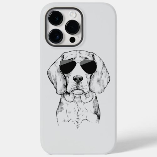 Beagle Dog With Sunglasses Funny Beagle Case_Mate iPhone 14 Pro Max Case