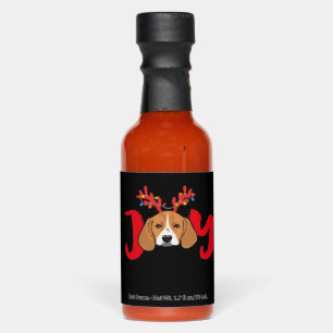 Beagle Dog Xmas Christmas Reindeer Antlers Light E Hot Sauces