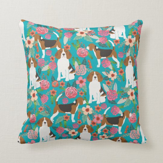 beagle throw pillow
