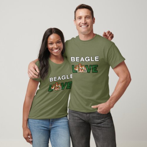 Beagle Dogs Love Family Pets Hunting Dog Animal T_Shirt