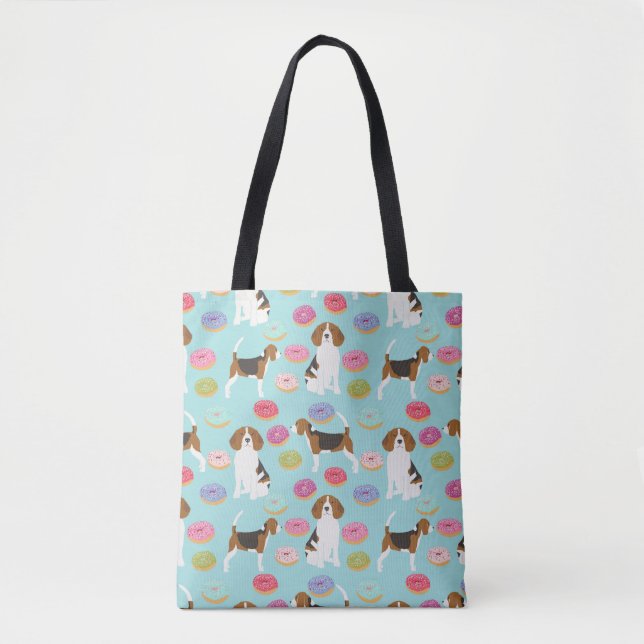 Beagle Donut Tote Bag (Front)