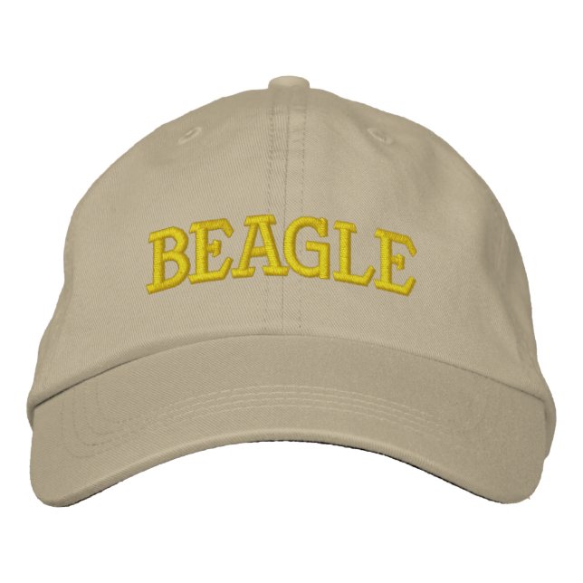 BEAGLE EMBROIDERED BASEBALL CAP (Front)