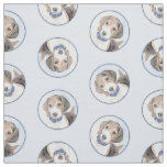Beagle English Painting Tri Tricolor Cute Dog Art Fabric