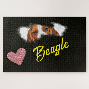 Beagle Eyes Solid Color 1000 piece Jigsaw Puzzle