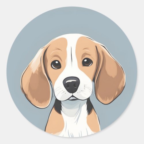 Beagle Face Sticker