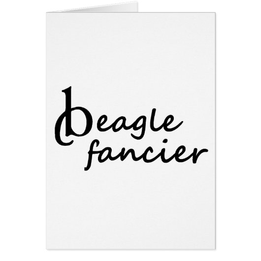 beagle fancier cards (Front)