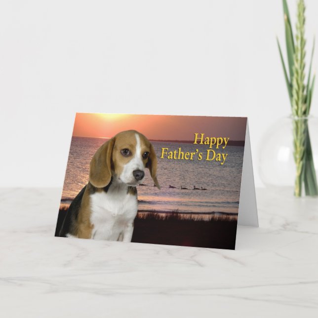 Beagle Father's Day Card (Front)