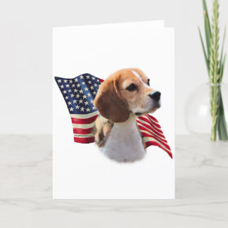 Beagle Flag Card