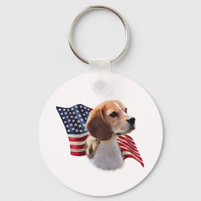 Beagle Flag Keychain (Front)