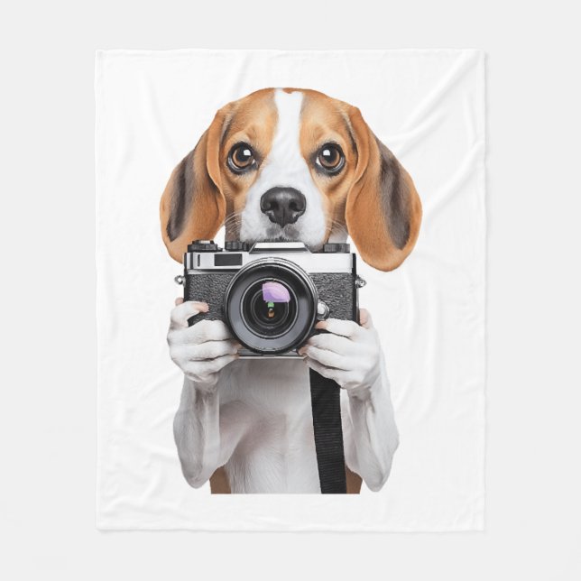 Beagle Fleece Blanket (Front)
