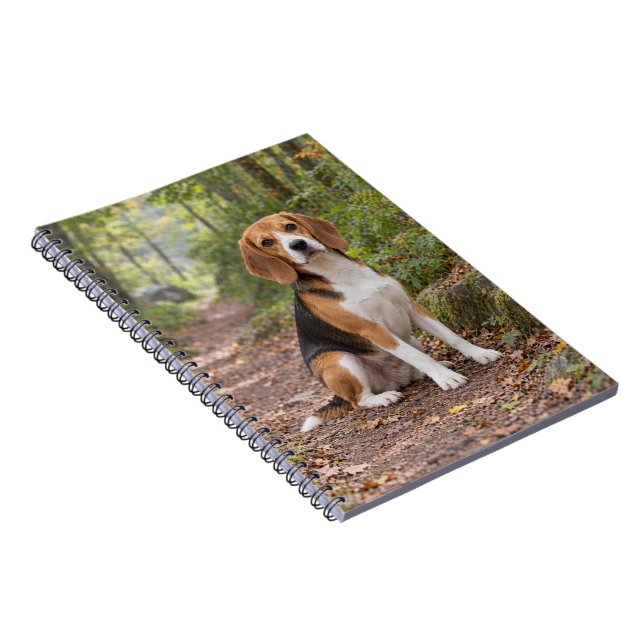 Beagle Forest Path Spiral Notebook (Right Side)