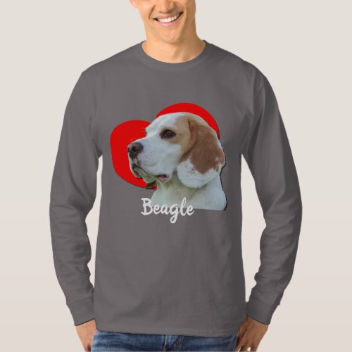 Beagle Fur Baby Love Heart T_Shirt