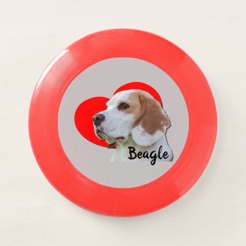 Beagle Fur Baby Love Heart Wham_O Frisbee