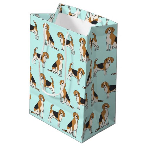 Beagle Gift Bag_ PICK YOUR COLOR Medium Gift Bag