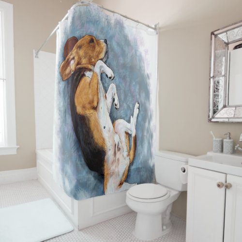 Beagle Gift Dog Lover Gift Dog Owner Gift Idea Shower Curtain