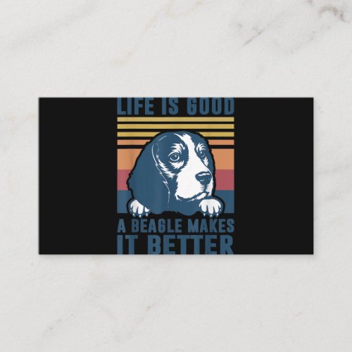 Beagle Gifts For Men Women Beagle Dog Mom Dad Enclosure Card